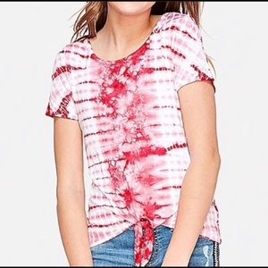 Red Tie Dye Top